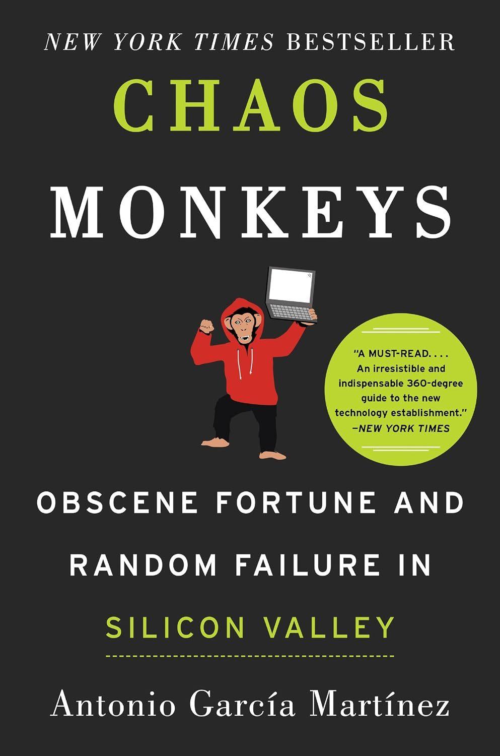 Cover of Chaos monkeys by Antonio Garcia Martinez